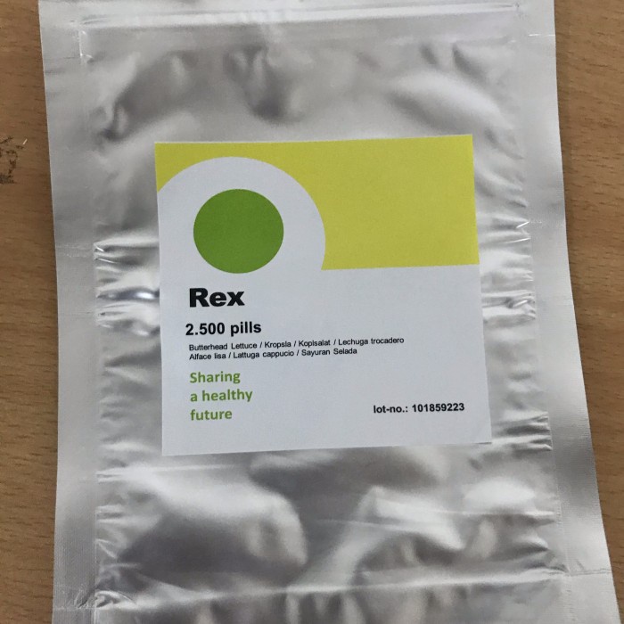 Jual BENIH REX RZ GREEN BUTTERHEAD LETTUCE REX RIJK ZWAAN - 2500 PILLS ...