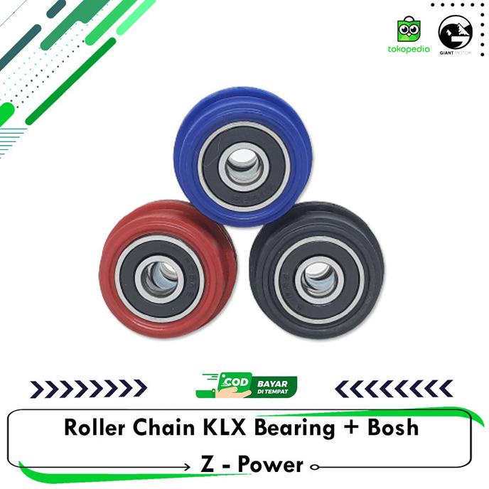 Jual hanya disini] Roller Chain KLX Bearing + Bosh Karet Roller Rantai ...