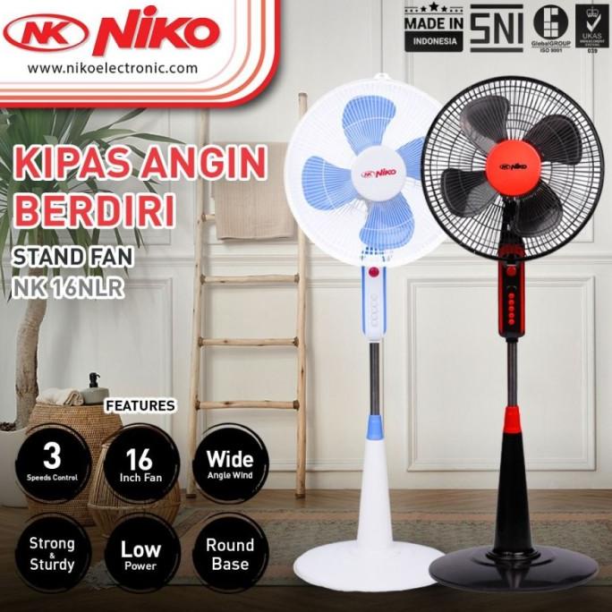 Jual Stand Fan Niko 16 Inch Kipas Angin Berdiri Nk16nlr Kaki Bulat Shopee Indonesia 0815