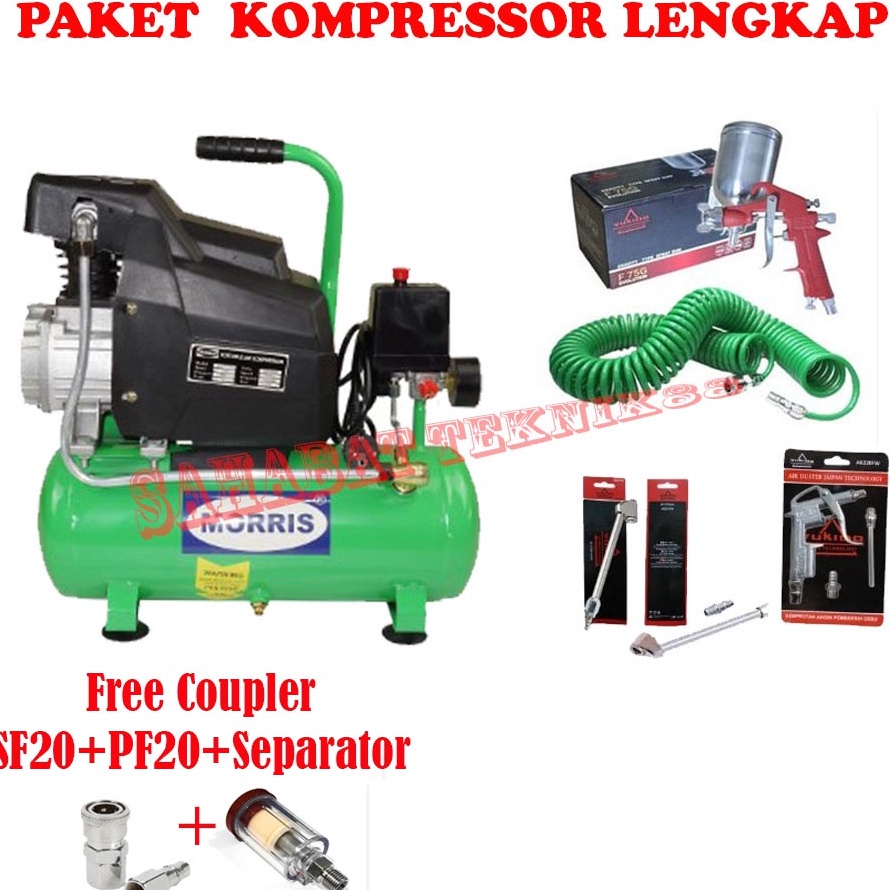Jual HOT SALE!! Paket Lengkap Kompressor Morris 9 Liter - Mesin ...