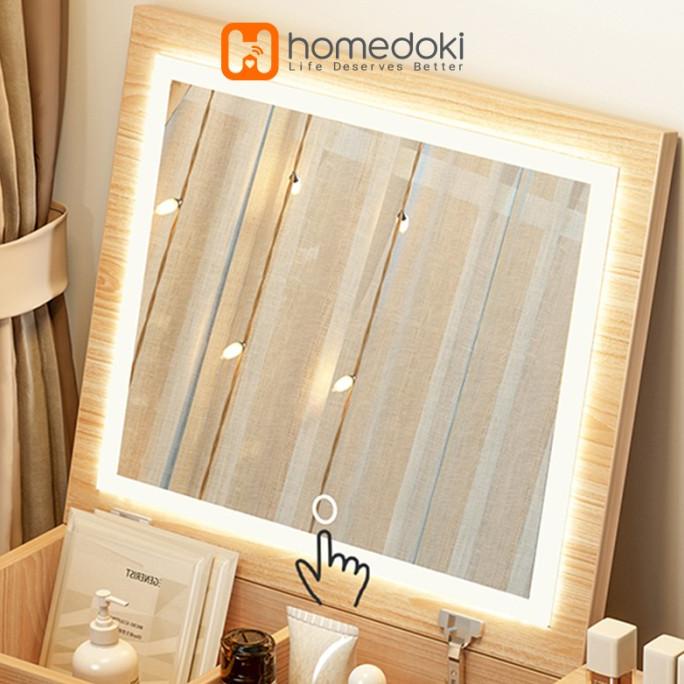 Jual Meja Rias LED Minimalis / Meja Rias LED / Meja Lantai / Meja Kamar