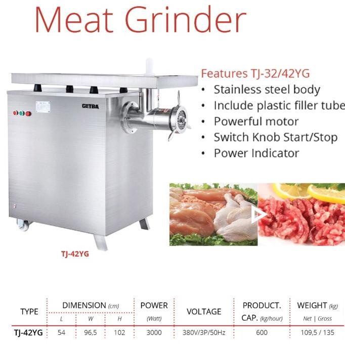 Jual Meat Grinder Getra Tj 42a Mesin Penggiling Daging Skala Besar