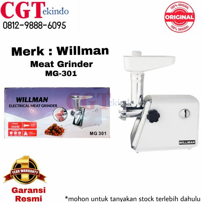 Jual Mesin Giling Daging Kacang 24kg Jam Listrik Merek Willman Mg301