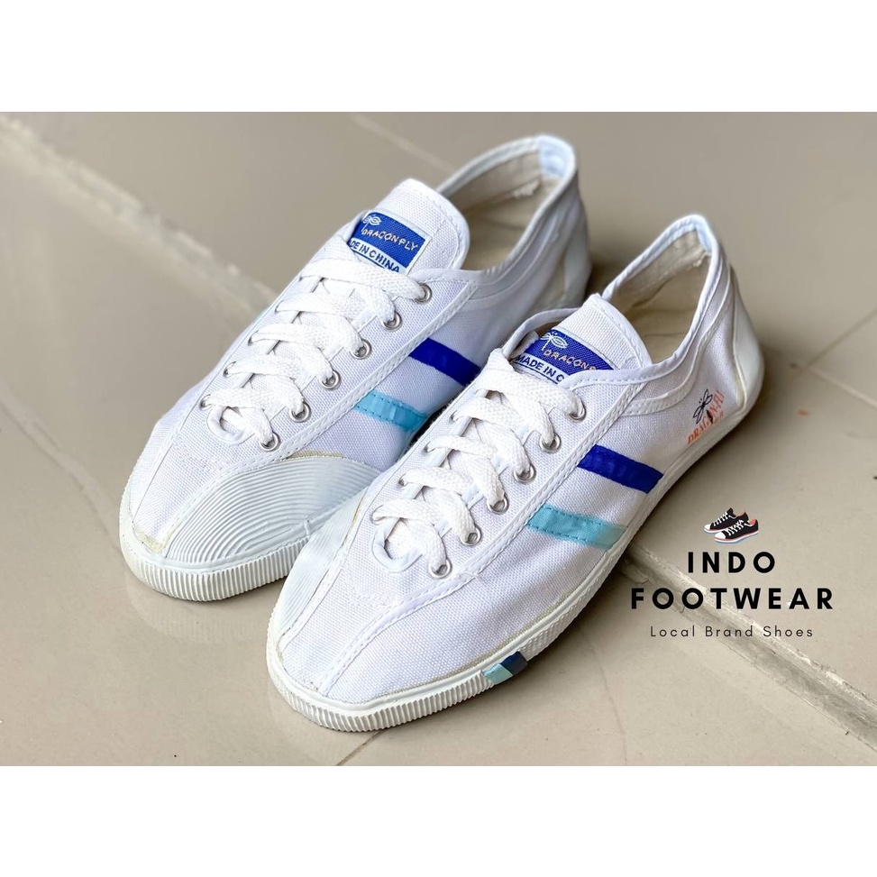 WAF Sepatu Dragonfly Legend Dua Strip Original Sepatu Kodachi Sepatu Capung Badminton Shoes trending
