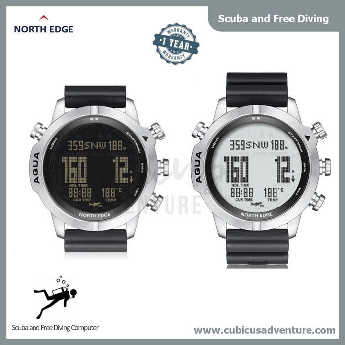 Jual Dive Computer North Edge Aqua Scuba Diving Freediving Nitrox Ndl