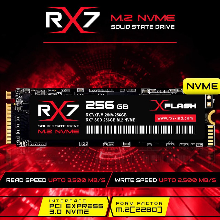 Jual Dijual Murah SSD M2 NVME / M.2 NVME/ M2NVME 256GB RX7 RESMI ...