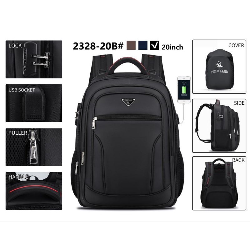 Jual POLO GREAT /POLO LAND TaS Ransel 18 inc XPANDING Backpak Pria
