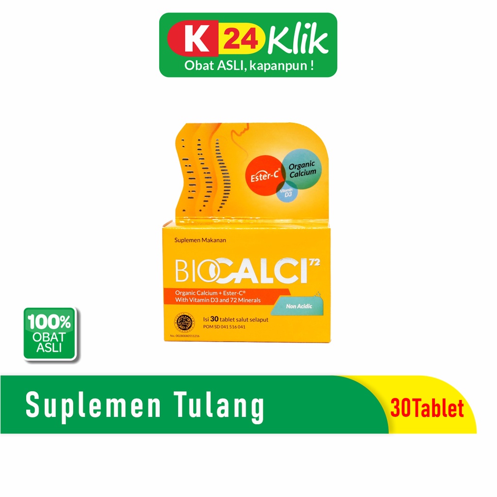 Jual Biocalci 72 Tablet (1 Botol isi 30 Tablet) | Shopee Indonesia