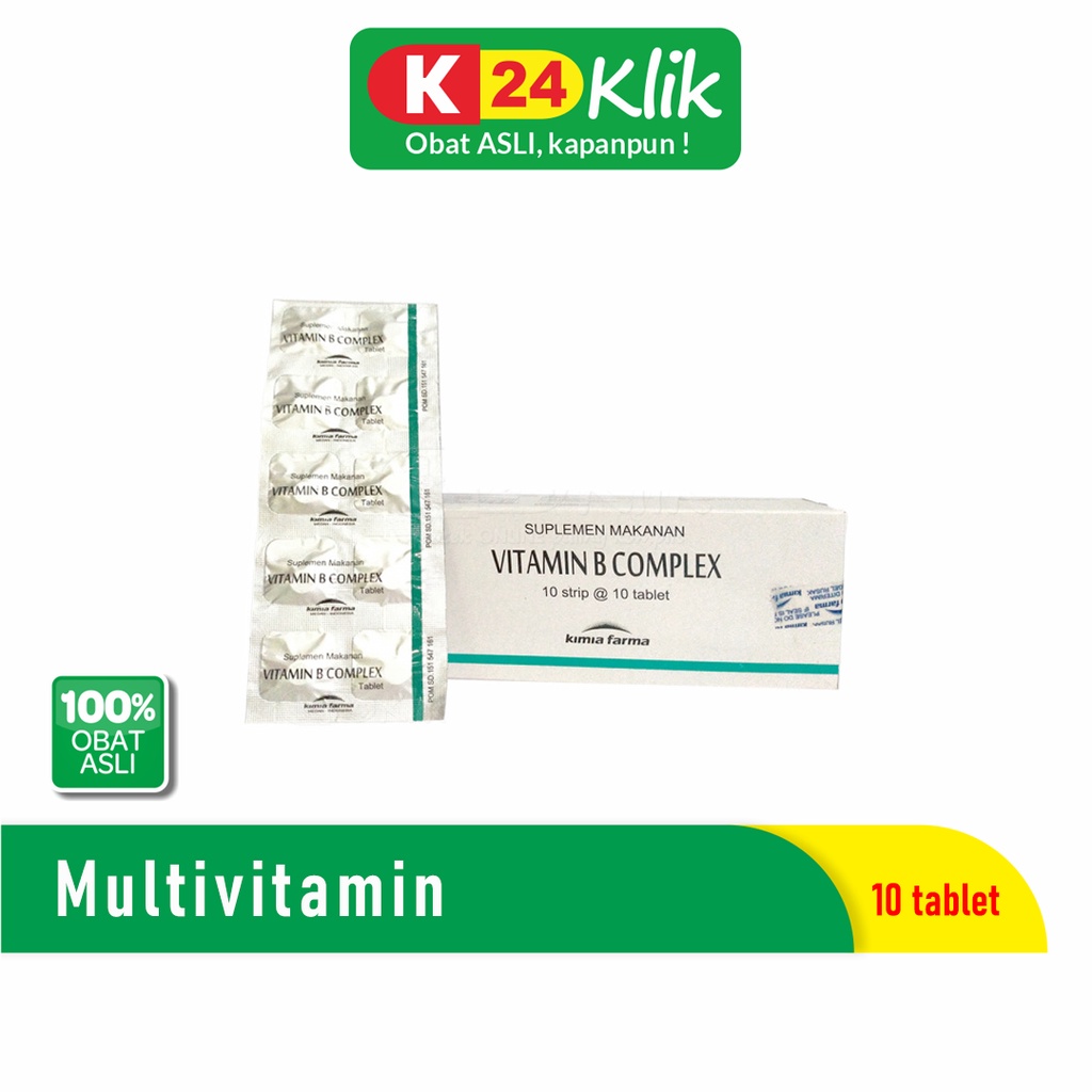 Jual Vitamin B Complex Kimia Farma 1 Strip (10 Tablet) | Shopee Indonesia