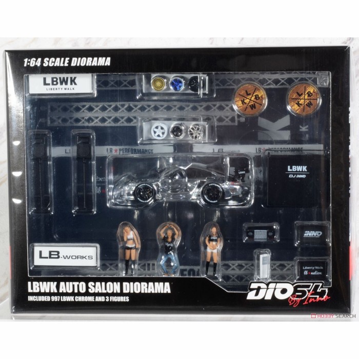 1/64 　LBWK AUTO SALON　 DIORAMA　シュリンク未開封 1/64 LBWK AUTO SALON DIORAMA シュリンク未開封（INNO 1/64