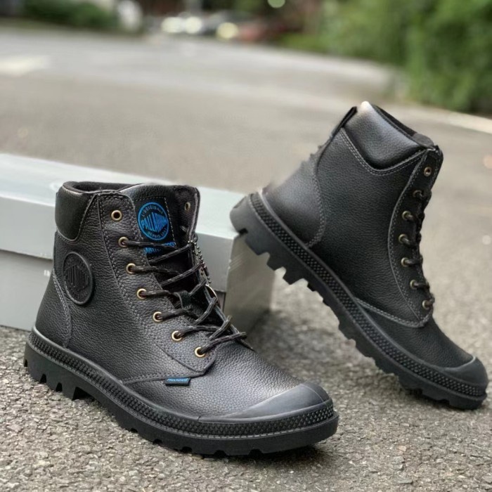 Jual Terlaris New Palladium Pampa Cuff Wp Lux Boots Rain Style Black Milled Leather Shopee Indonesia