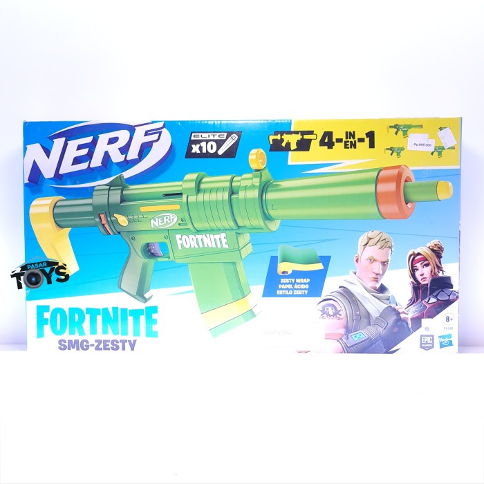 Jual Nerf Fortnite Smg Zesty Elite Dart Blaster Shopee Indonesia