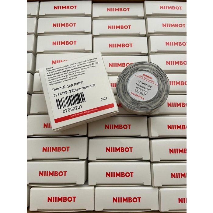 Jual ORIGINAL NIMBOT Thermal label stiker CLEAR TRANSPARAN D11 D101 ...