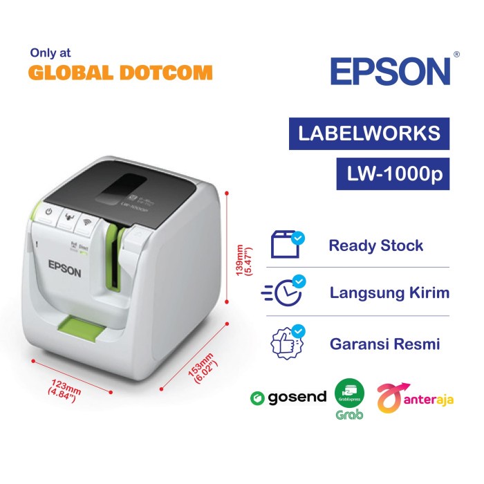 Jual Epson LabelWorks LW1000P WiFi PC Connectable Label Printer