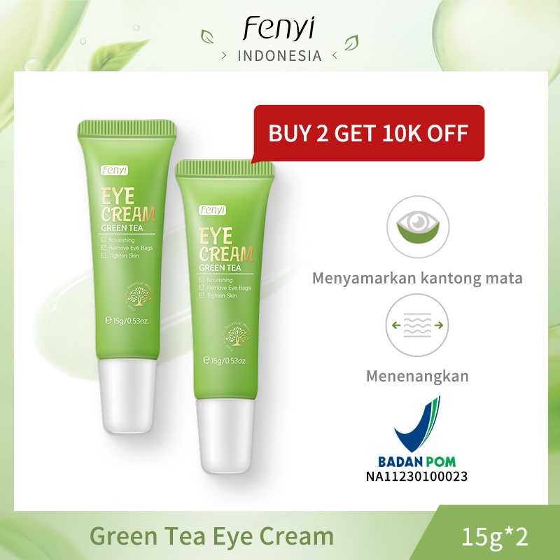 Jual Bpom Fenyi Natural Green Tea Krim Mata Perawatan Mata