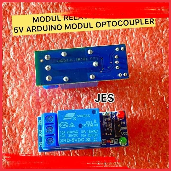Jual (jes) modul relay 1 channel 5v arduino modul optocoupler | Shopee ...