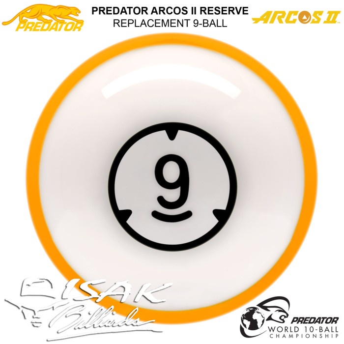 Jual Predator Arcos II 9Ball Replacement Bola Eceran Billiard Pool