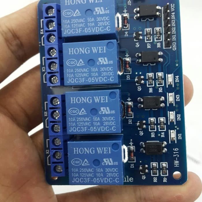 Jual Modul Relay 4 Channel 5V Optocoupler ( Arduino ) | Shopee Indonesia