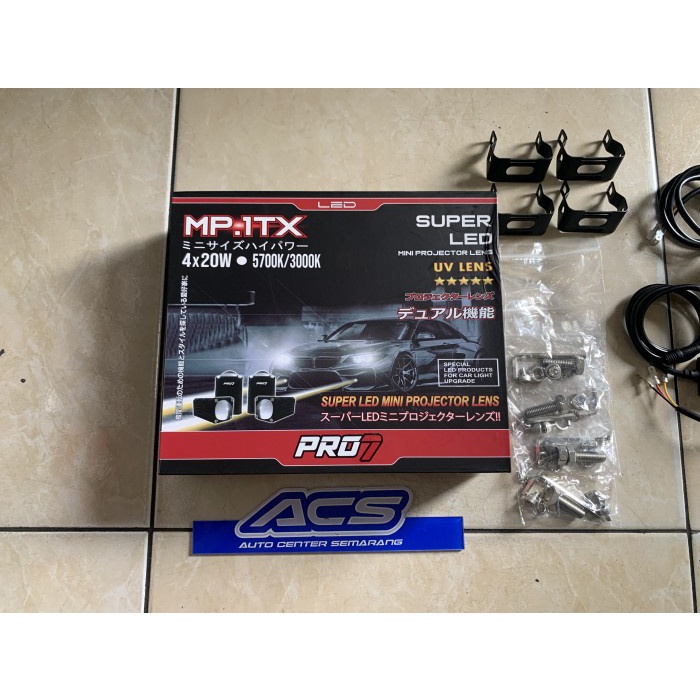 Jual PRO7 MP1TX MP.1TX Super Led Mini Projector Lens 4X20w Super Terang ...