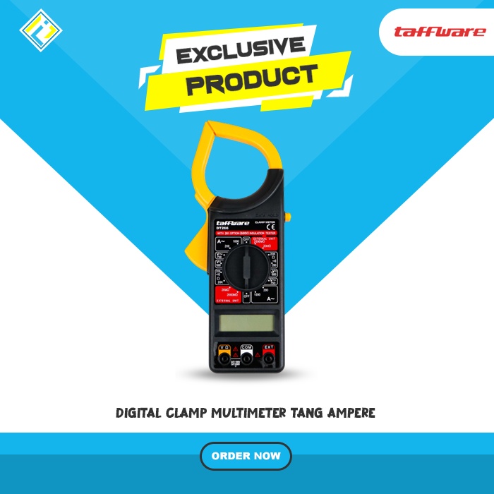 Jual Digital Clamp Meter Taffware Multimeter Tang Ampere - DT266 ...