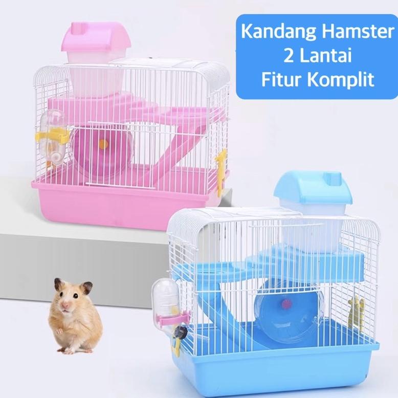 Jual CUCI GUDANG KANDANG HAMSTER 2 TINGKAT - RUMAH HEMSTER KOMPLIT ...