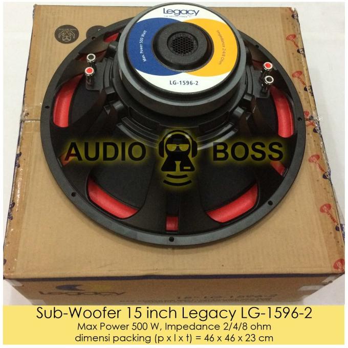 Jual Speaker Subwoofer 15 inch 15" Legacy LG 15962 LG1596 2 500 Watt