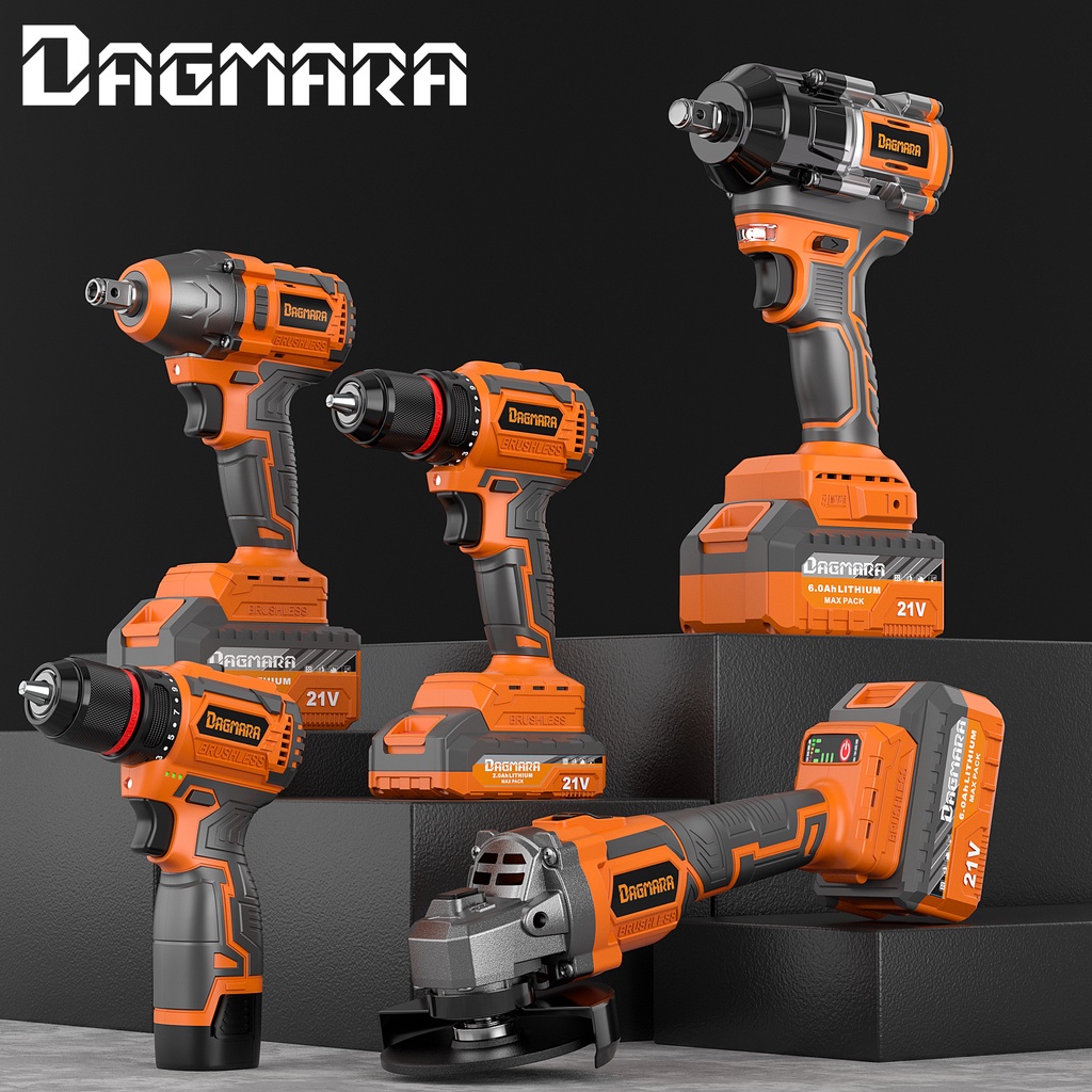 Jual Dagmara Seri Orange Brushless Heavy Duty Cordless Tools Impact Wrench Cordless Drill Angel