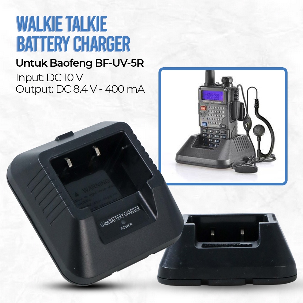 Caricabatterie Per Walkie Talkie Baofeng BF-A58/9700 - Desktop, Con Indicatore