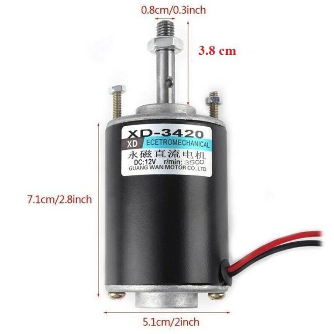 Jual ~ ~ ~ ~ ] Motor 12v Dc 3000rpm 30w High Speed Cw Ccw Permanent Magnet Dc Motor Shopee