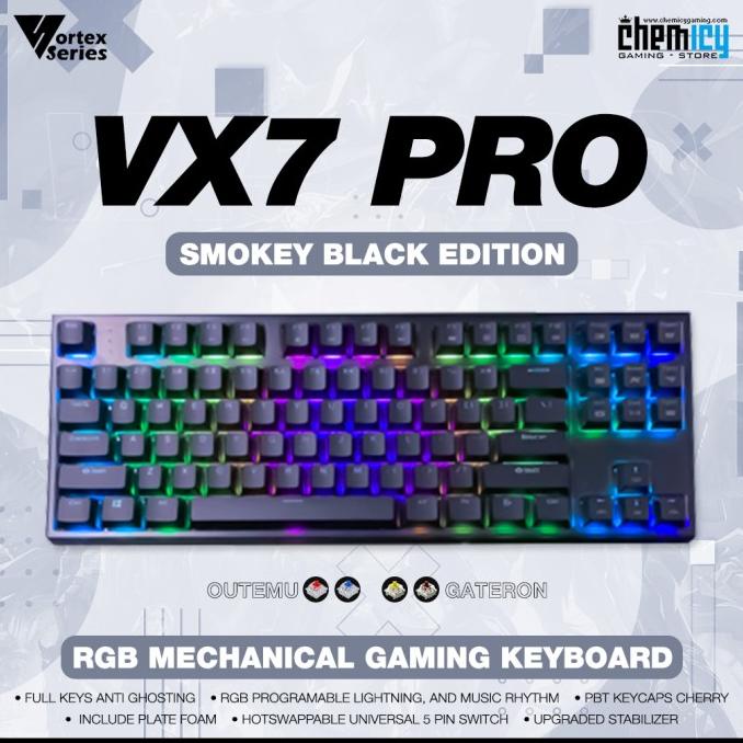 Jual Vortex Series VX7 Pro Smokey RGB Hotswap Mechanical Gaming ...