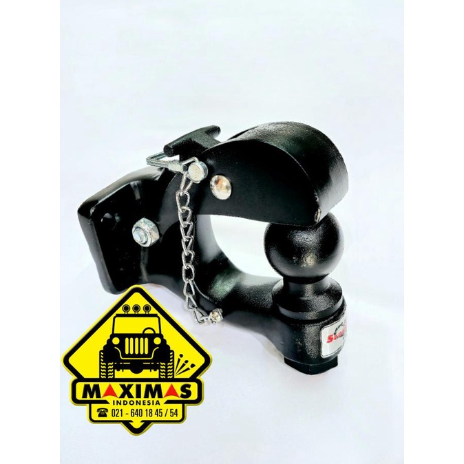 Jual Scorpion Black Pintle Hook Bopel Dengan Tow Ball 2 Inch 5000 Lbs