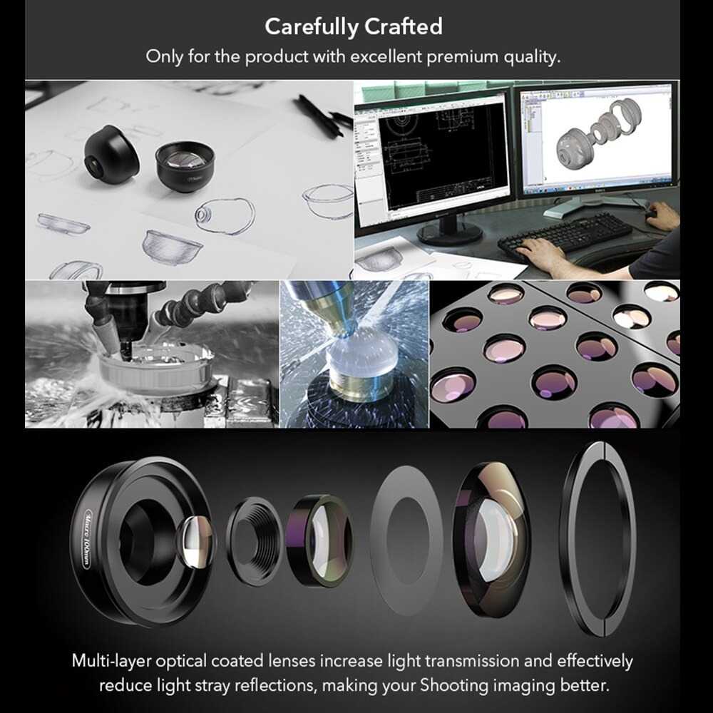 Jual Apexel Lensa Macro Universal Smartphone 4K Hd - Apl-Hb100Mm ...