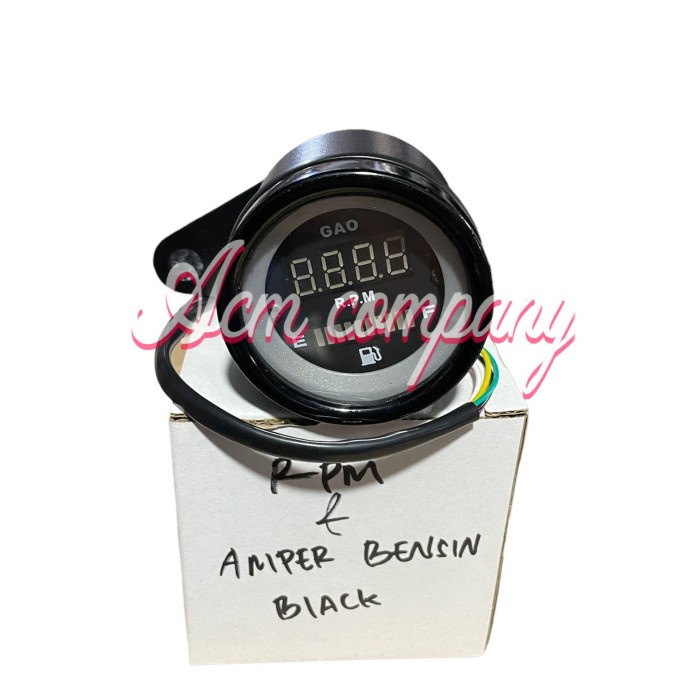 Jual SPEEDOMETER DIGITAL TACHOMETER RPM PLUS FUEL METER BENSIN LED ...
