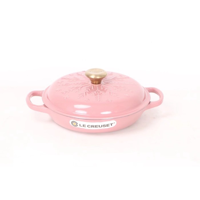 Jual Le Creuset Nol Collection Snowflake Braiser panci cast iron