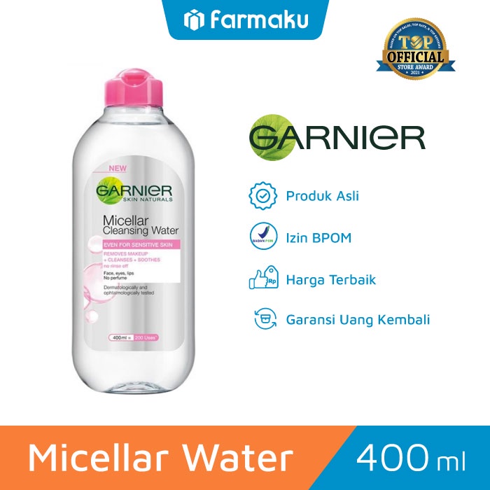 Jual Garnier Micellar Water Pink 400 ml Shopee Indonesia