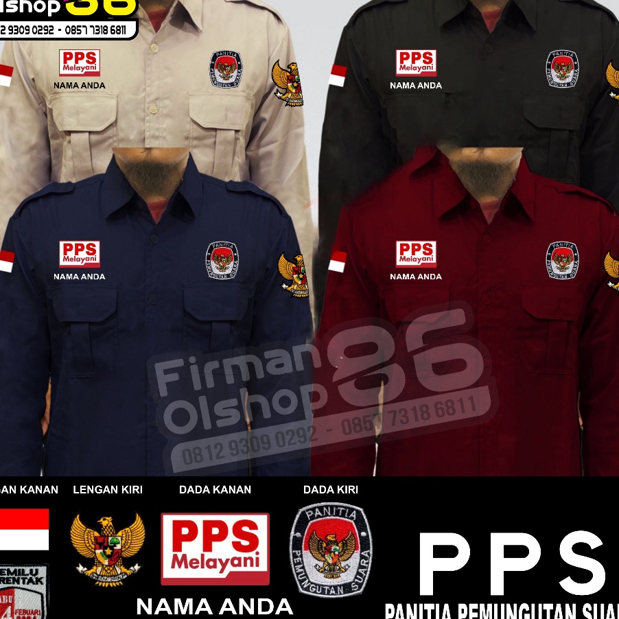 Jual Terjamin BIG SIZE Kemeja PPS full atribut baju PPS seragam PPS ...