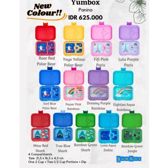 Jual Terbaik Yumbox Panino 4 Compartments | Shopee Indonesia