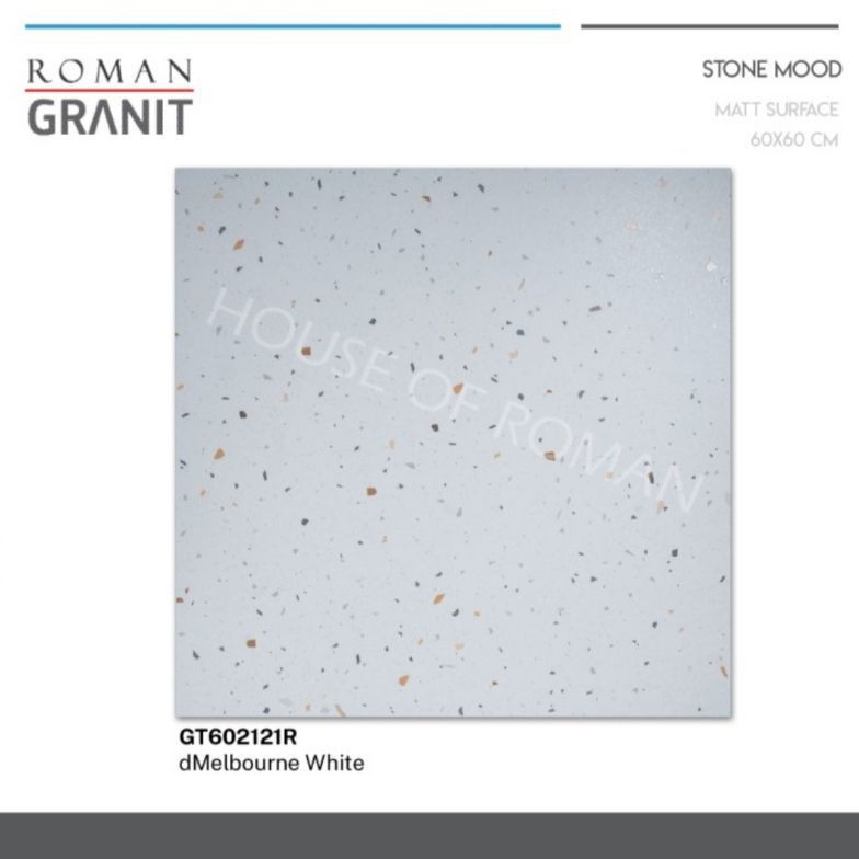 Jual Kekinian.. Roman Granit d'Melbourne white 60x60 / granit trazo