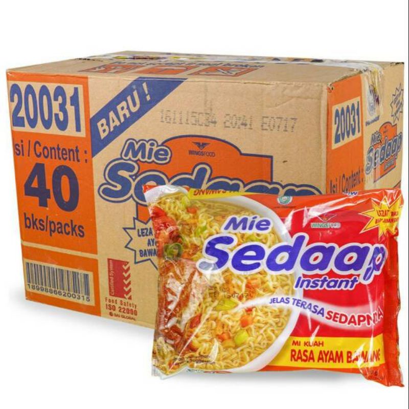 Jual Mie Sedap Ayam Bawang 1 Dus 40 Pcs Shopee Indonesia