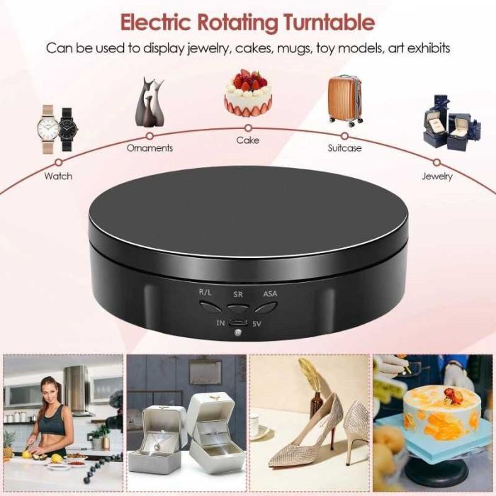 Jual Alas Putar Produk Fotografi Rotating Stand Display Muter Putar 360 ...