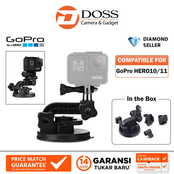 Jual Suction Cup Mount for Action Camera Shopee Indonesia