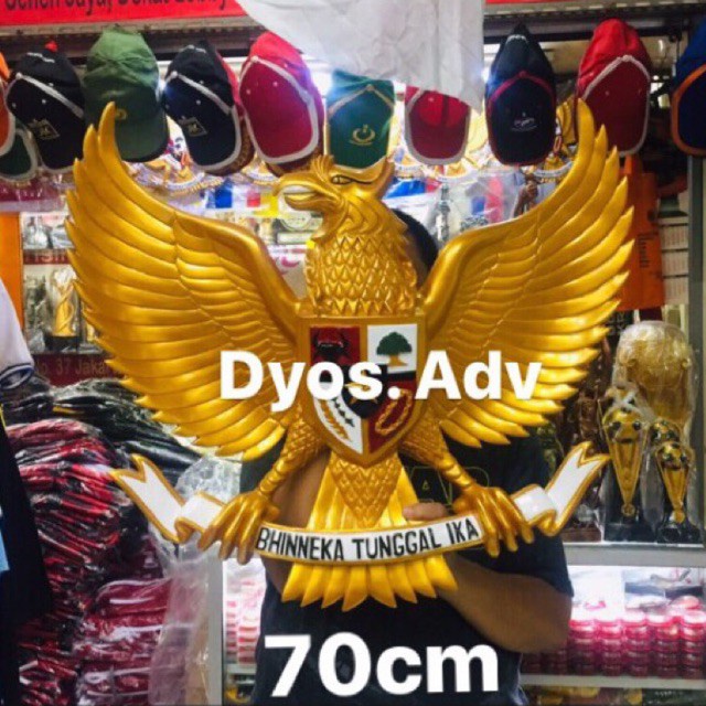 Jual Lambang Garuda Patung Lambang Garuda Pancasila Bahan Fiber 70 Cm Shopee Indonesia 5390