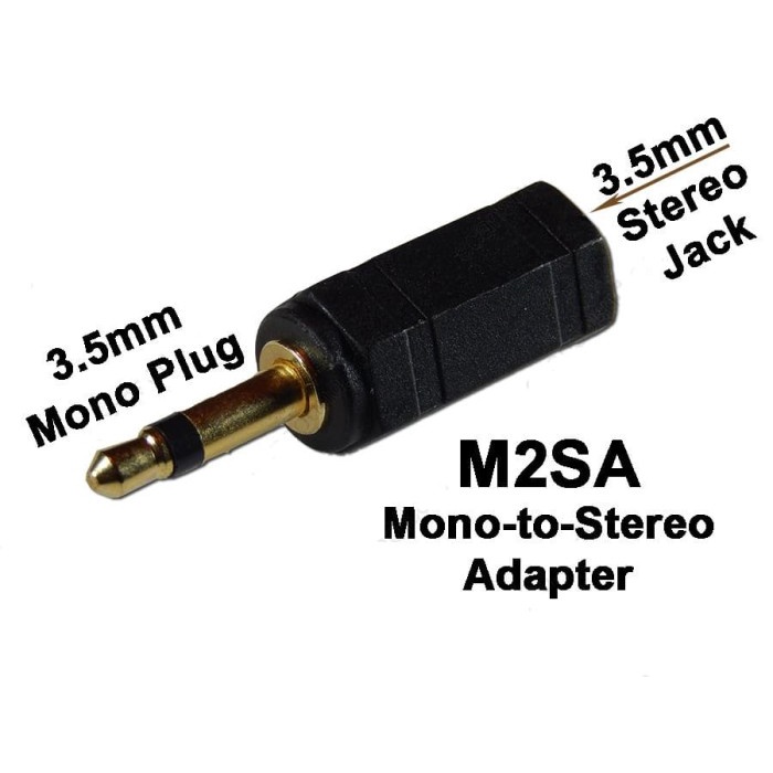 Jual Adapter Audio Mini Mono To Stereo 3.5Mm / Cover Jack Mini Mono 3