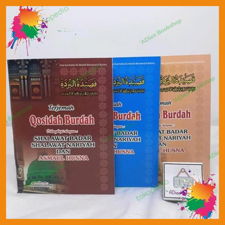 Jual Buku Saku Terjemah Qosidah Burdah Shalawat Badar Shalawat Nariyah ...