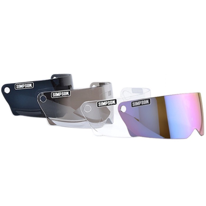 Jual VISOR SIMPSON M30 IRIDIUM SILVER SMOKE KACA HELM SIMPSON VISOR ...