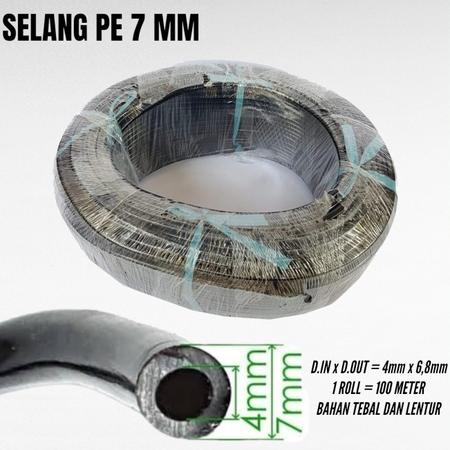 Jual Selang Irigasi Pe Mm Meter Fertigasi Hidroponik Shopee