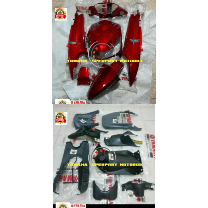 Jual Paket Full Set Body Halus Kasar Mio Smile Merah Maron Original Ygp