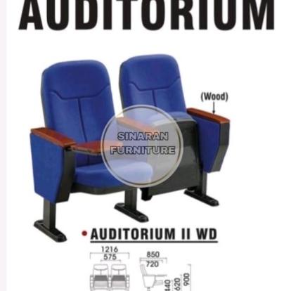 Jual KURSI AUDITORIUM 1 / 2 / 3 SEATER WOODEN KURSI BIOSKOP KURSI