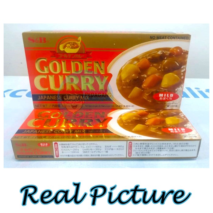 Jual S&B GOLDEN CURRY 220GR MILD KARI BLOK KARI JEPANG | Shopee Indonesia