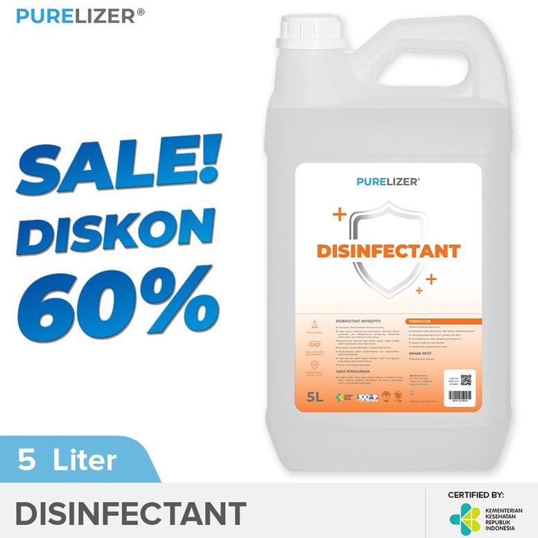 Jual Disinfektan 5 Liter PURELIZER Disinfectant Antiseptik 5L ...